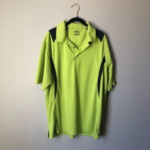 Lime green PGA tour polo
